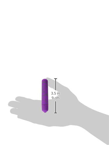 Doc Johnson Mood - Powerful - 7 Function Waterproof Bullet-Style Vibrator (3.4 Inches) - Whisper Quiet With Velvet Touch Finish - Requires 1 Aa Batteries - Small - Purple
