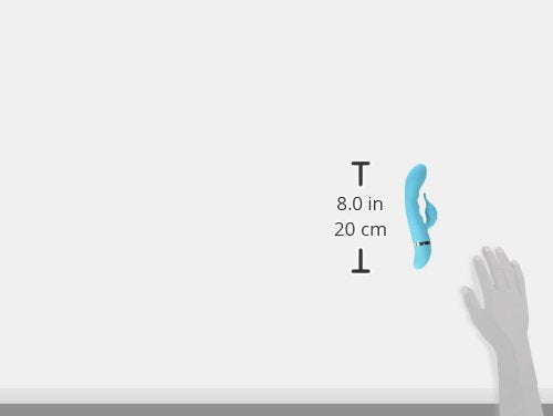 Calexotics Foreplay Frenzy Teaser - Waterproof Silicone Vibrator - Adult Sex Toys For Couples - 12-Function Rabbit Clitoral G Spot Massager - Blue