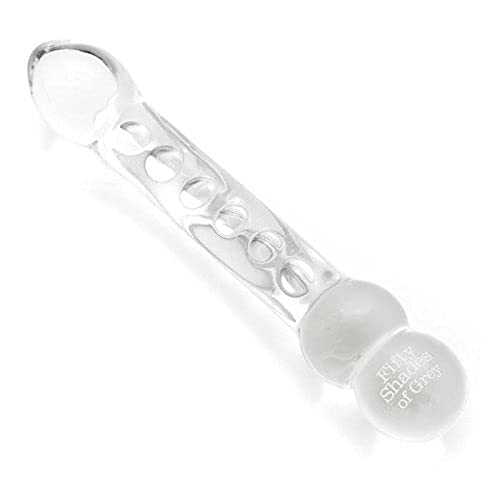 Fifty Shades Of Grey Drive Me Crazy Glass Massage Wand - Double Ended Design - Hypoallergenic