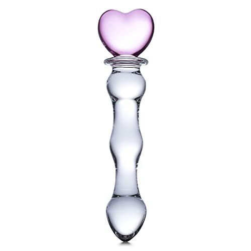 8 Inch Sweetheart Glass Dildo - Pinkclear
