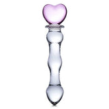 8 Inch Sweetheart Glass Dildo - Pinkclear
