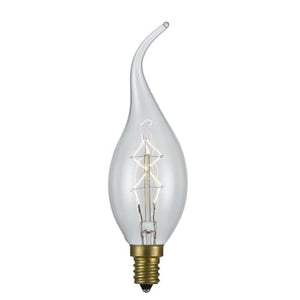 Cal Lighting Lb-7148-25W Candelabra Light Bulb From Edison Bulb Collection In Light Finish, 2.50 Inches