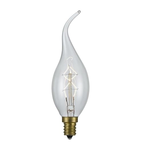 Cal Lighting Lb-7148-25W Candelabra Light Bulb From Edison Bulb Collection In Light Finish, 2.50 Inches