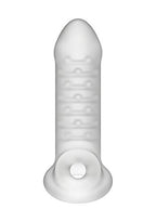 Doc Johnson Optimale - Ultraskyn Extender With Ball Strap - Thin, Frost