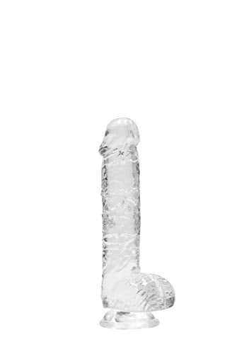 Realrock Jelly  Dildo With Balls 6&quot; Clea