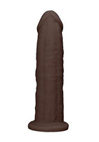 Realrock By Shots America - Silicone Dildo Without Balls - 9 Inches - Brown