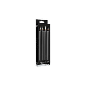 Teasing Wax Candles Large - Blk - 4-Pack