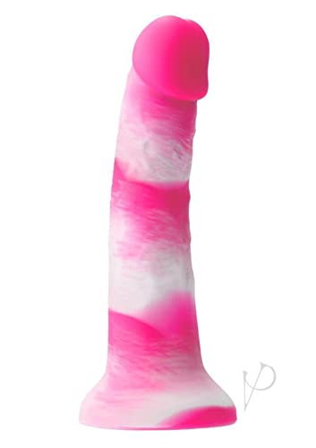 Ns Novelties Colours Pleasures Yum Yum 7 Inches Dildo - Pink