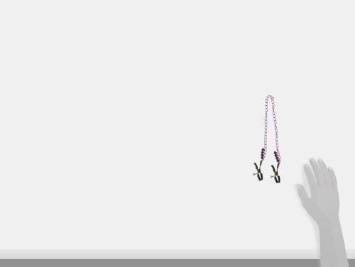 Nipple Play Clamps Purple Chain