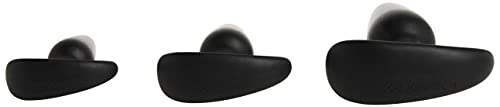 Doc Johnson Mood - Naughty 1 Trainer Set - Small Medium Large - Silicone Butt Plugs With Tapered Base For Comfort Between The Cheeks - Black