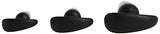 Doc Johnson Mood - Naughty 1 Trainer Set - Small Medium Large - Silicone Butt Plugs With Tapered Base For Comfort Between The Cheeks - Black