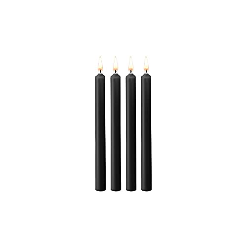 Teasing Wax Candles Large - Blk - 4-Pack