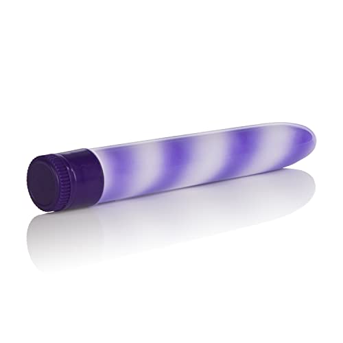 California Exotics Waterproof Candy Cane Vibrator, Purple, 7&quot;