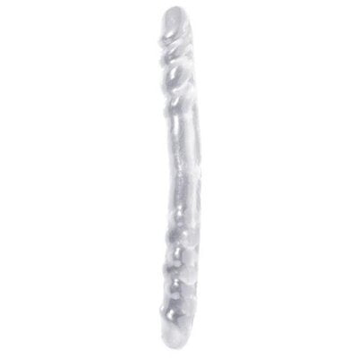 Basix Rubber Works - 16-Inch Double Dong - Clear