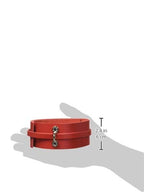 Kinklab Bondage Basics Leather Collar  Red