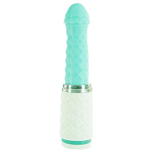 Pillow Talk Feisty Luxurious Thrusting & Vibrating Massager Teal