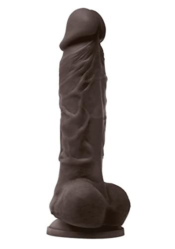 Colours Pleasures Vibrating 5 Dildo Dark Brown &quot;