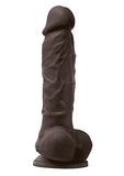 Colours Pleasures Vibrating 5 Dildo Dark Brown &quot;