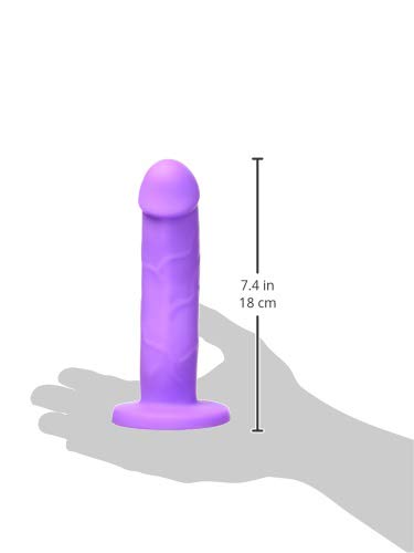 Strap U Boi Toy Premium Silicone Dildo, Purple (Af135)