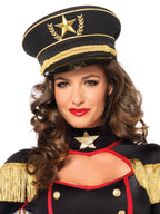 Military hat O/S BLACK