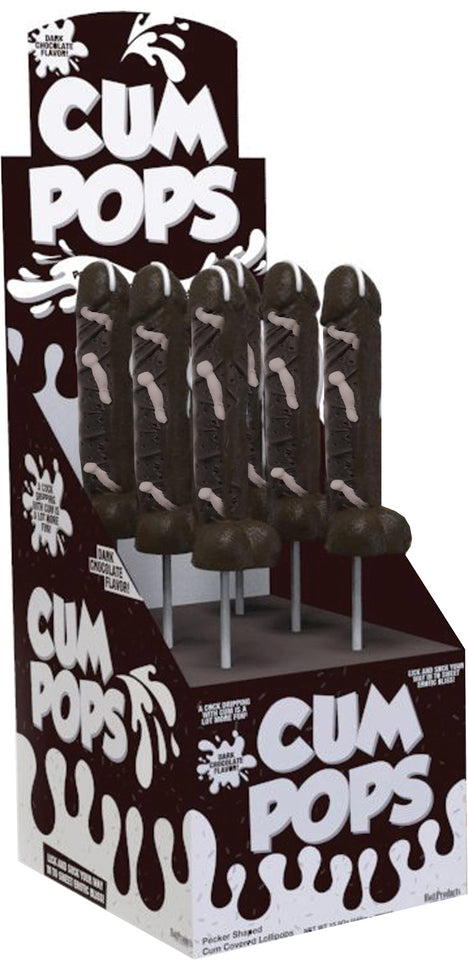 Cum Cock Pops Dark Choc Flavored Dp/6