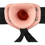 Hollow Strap-On Without Balls 8 Inch - Flesh