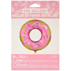30'' Foil Giant Balloon Donut Time