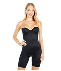 SPANX Womens Suit Your Fancy Strapless Cupped Mid-Thigh Bodysuit, Very Black, XL