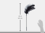 Sex & Mischief Body Ostrich Feather Tickler, Black