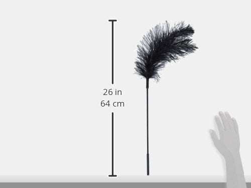 Sex & Mischief Body Ostrich Feather Tickler, Black