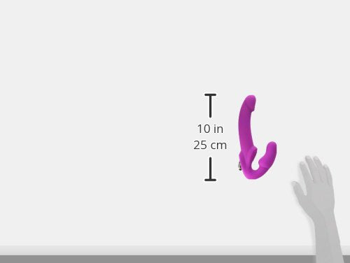 Strap U Royal Revolver Vibrating Strapless Silicone Strap On Dildo