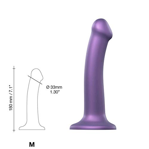 Strap-On-Me Diildo Metallic Purp Size M