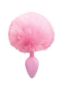 The 9S Cottontails Silicone Bunny Tail Butt Plug Pink