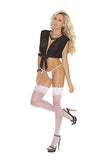 Sheer Thigh Hi With Stay Up Silicone Lace Top