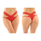 Daphne Brazilian-Cut Panty 6Pk Q/S Red