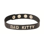 Spartacus Wordband Collar, Bad Kitty, Black