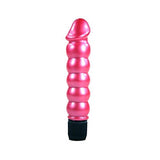 Pearl Shine Ribbed Wp Vibrator  Pink