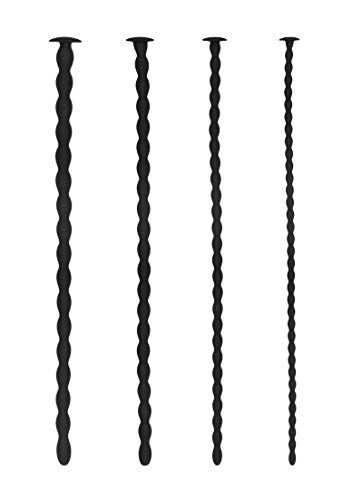 Ouch Urethralsnd Adv Silscrwplg Set Blk