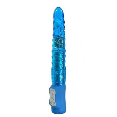 Golden Triangle Twist And Shout Waterproof Vibrator, Blue