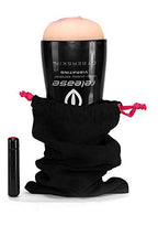 Topco Cyberskin Release Deep Pussy Stroker, Flesh Vibrating