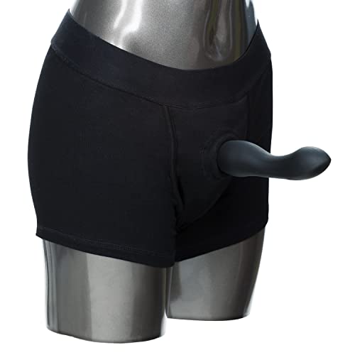 California Exotic Novelties Packer Gear Black Boxer Brief Harness Large/X-Large, Black