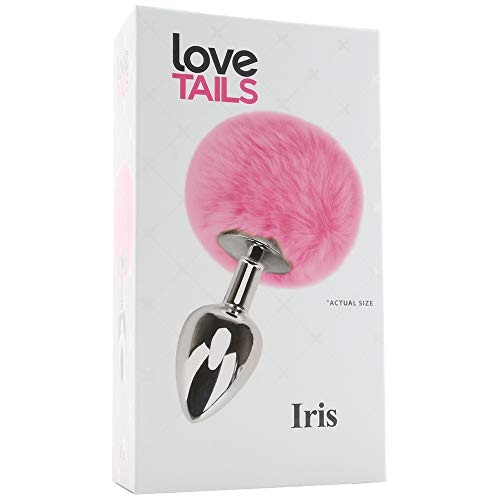 Cousins Group Iris Med Silver Plug With Pom Pom, Pink