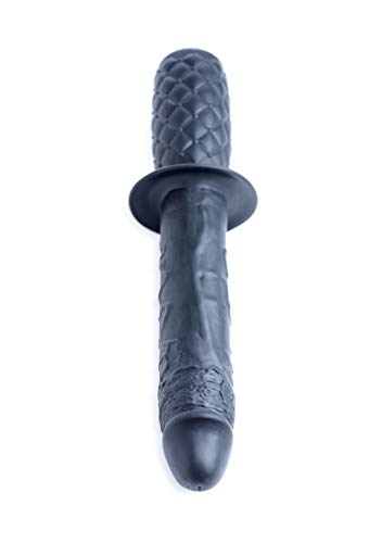 Ass Thumpers Ag152 Realistic 10X Silicone Vibrating Thruster, Black