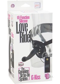 California Exotic Novelties 10-Function Silicone Love Rider G-Kiss, Black