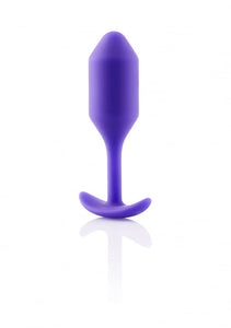 bVibe Snug Plug 2 Ultracomfortable 114gram Weighted Silicone Butt Plug  Purple