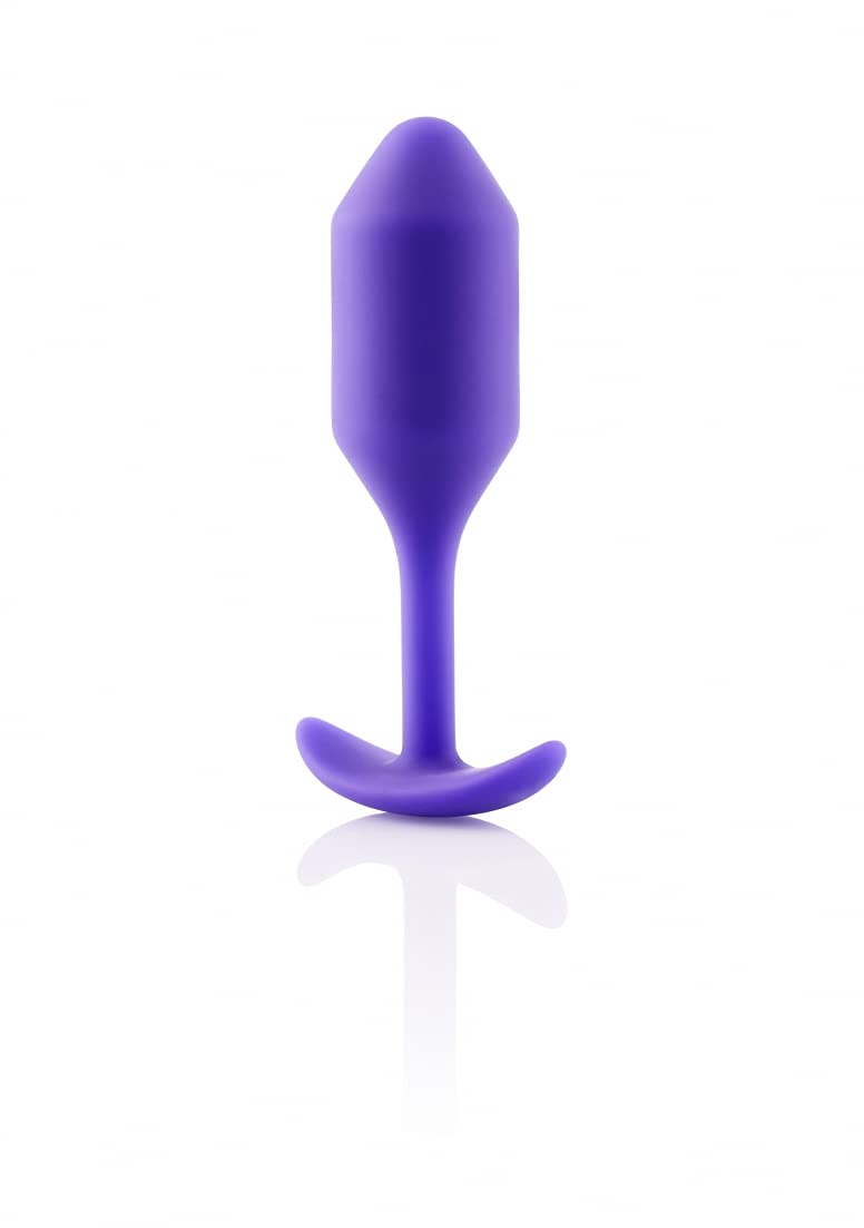 bVibe Snug Plug 2 Ultracomfortable 114gram Weighted Silicone Butt Plug  Purple