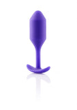 bVibe Snug Plug 2 Ultracomfortable 114gram Weighted Silicone Butt Plug  Purple
