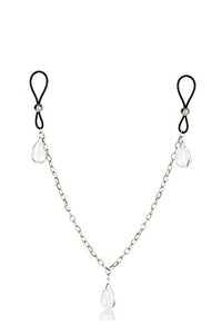 Calexotics Nipple Play Non-Piercing Chain Jewelry Crystalclear