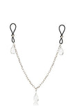 Calexotics Nipple Play Non-Piercing Chain Jewelry Crystalclear