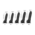 Strap-On-Me Slid Skin Real Dildo M Bk